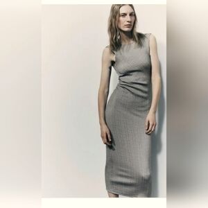 Nwt ZARA Sparkley Midi Dress